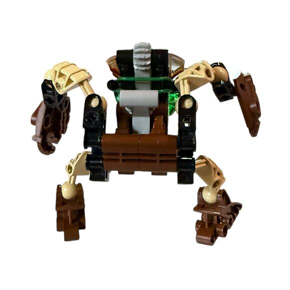 Vintage LEGO BIONICLE Pahrak Brown Green 8560 Set with Canister Complete Set - Picture 3 of 12
